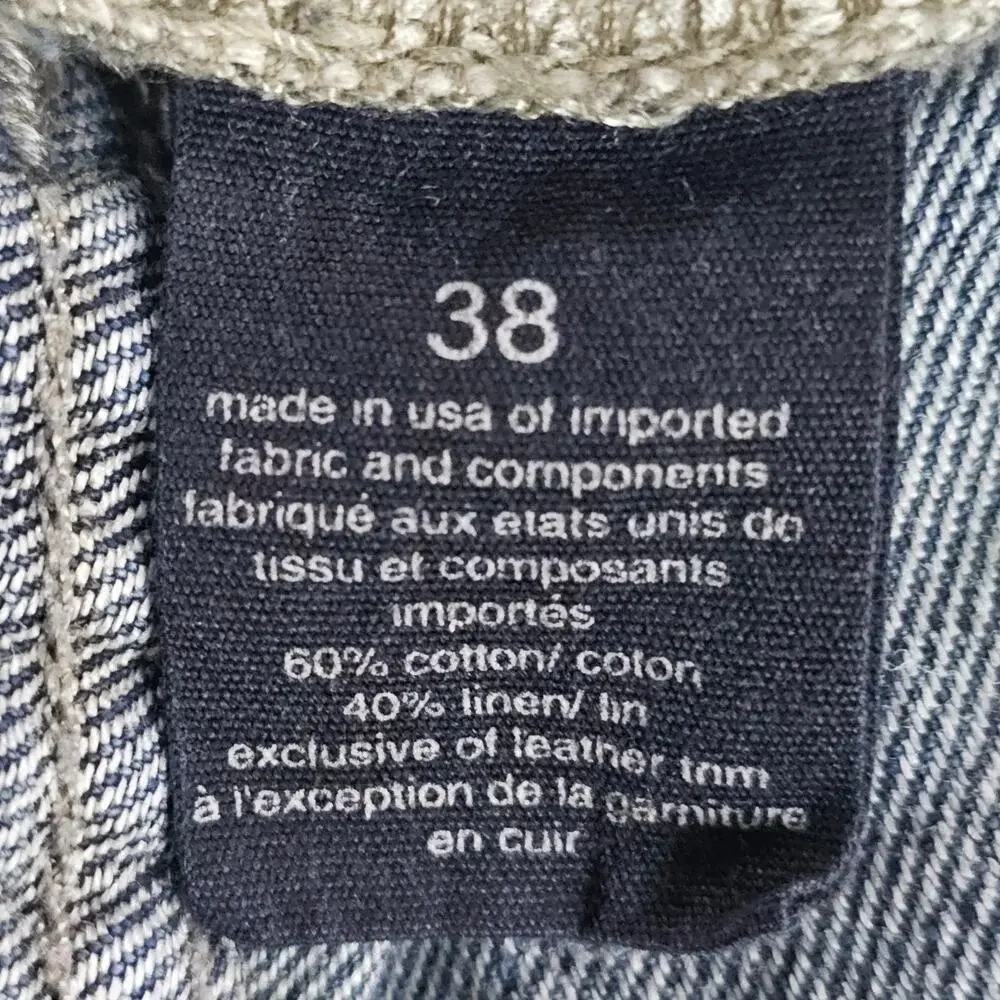 NWT John Varvatos Jeans Mens Size 38 Bowery Slim Straight Leg Casual Medium Wash